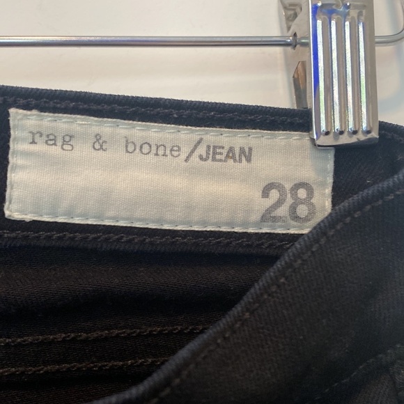 Rag & Bone Cate ankle skinny coated black jeans denim size 28 - Picture 10 of 10